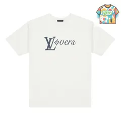 【今日特価】Louis Vuitton LV Castle Letter Print T-Shirt-1