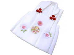 着物美人 送料込み 七五三 女の子 被布コート 被布単品 被布 3歳被布 3歳着物用 女の子被布 子供被布 七五三被布 被布着 被布白 子供 女児 キッズ 3歳-5歳 【 白 手毬 刺繍 】m508150