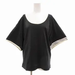 ワイスリー Y-3 美品 Tシャツ カットソー 半袖 ラメ ライン S 黒 ブラック /JS ■GY19のサムネイル