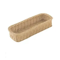 トーダイ PPラタン カトラリーバスケット大(4人用) アイボリー CB-003-IV （1点）