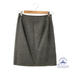 ☆美品☆ COMME CA コムサ スカート タイトスカート ファスナー シンプル おしゃれ きれいめ ひざ丈 レディース グレー 9 901-14781 送料無料 古着