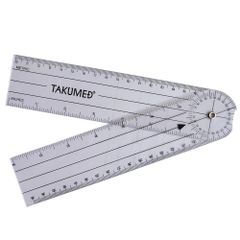【特価商品】TAKUMED プラスチック 角度計 ゴニオメーター 透明 Type D (TypeD-II)