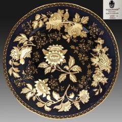 オールドノリタケ アールヌーボー様式 高級金盛上薔薇図紋