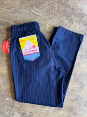 COOKMAN CHEF PANTS 新品 ピンストライプ ネイビーのサムネイル