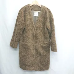 ◇ ⊇ BAY FLOW ベイフロウ ボアダウン 長袖 ボアダウンコート サイズ2 ブラウン系 レディース E  【1505290052115】