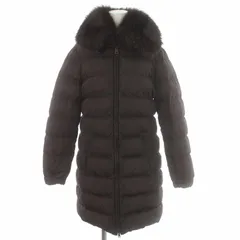 ⭐︎美品⭐︎　プラダ　ダウンコート　フォックスファー　サイズ36 プラダ ダウンコート ブルーフォックスファー レディースサイズ