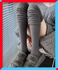 新品 レディース オーバーニーソックス ルーズソックス 冬用 レッグウォーマー 美脚 ロングソックス 室内靴下【送料無料】