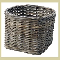『コボ』丸タイプバスケット「38×28cm」　※kobo,アジアン雑貨,かご,バスケット,入れ物,まとめ買い,籐,店舗,業務用,和室,天然素材,収納,高級素材,ケース,ボックス