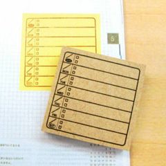 週間to doリスト(日曜はじまり)【ノート・ふせん用はんこ】