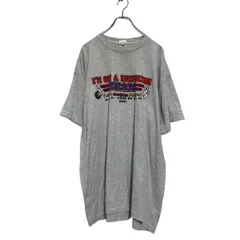 FRUIT OF THE LOOM 半袖 プリントTシャツ 2XL ライトグレー フルーツオブザルーム ビッグサイズ ボーリング 古着卸 アメリカ仕入 a604-5866