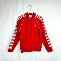 ★adidas★ アディダス トラックジャケット ファイヤーバード ジャージ 赤 レッド トレフォイルロゴ ホワイトライン 刺繍