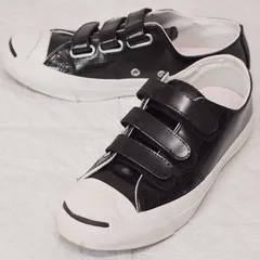 靴/シューズ新品未使用 レア コンバース ジャックパーセル スニーカー レザー V-3 白