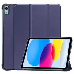 iPada16ケースiPad11世代202511インチ/10世代202210.9インチケース三つ折りスタンドオートスリープ機能付き薄型軽量保護カバー紺色