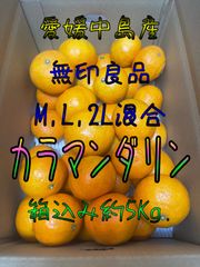 【愛媛中島産】カラマンダリン　サイズ混合　無印良品　箱込み約5Kg.