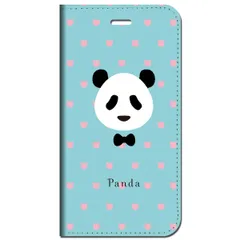 iPhone17 iPhone16  他 手帳型 ケース パンダ ミント ★ iPhone SE 8 13 12 他 iPhone各機種対応可能 スマホケース ★ 5r