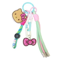 【メール便】ハローキティ キーリング ストラップチャーム 日焼け サンリオ プチギフト バッグチャーム キャラクター グッズ 