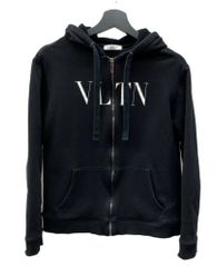 TK153 VALENTINO VLTN ジップアップパーカー ブラックLサイズ - メルカリ