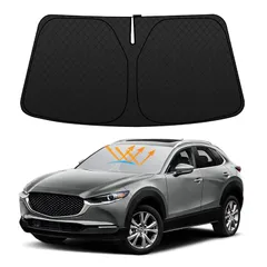 美品 純正 マツダ CX30 正規品 サンシェード USマツダ純正 専用設計 CX-30 ロゴ入 サンシェード 吸盤不要