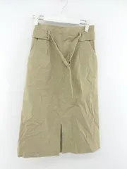 ◇ ◎ Sonny Label サニーレーベル URBAN RESEARCH ウエストゴム 膝下丈 タイト スカート サイズ38 ベージュ レディース P  【中古】 【1210260006400】