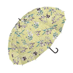 ☆ T2401南国Aイエロー ☆ 16本骨 長傘58cm 傘 レディース メンズ 長傘 雨傘 58cm 約 60 16本骨 ジャンプ傘 ワンタッチ傘 紳士傘 婦人傘 かさ カサ おしゃれ かわいい 母の日 父の日 贈り物 ギフト レイングッズ