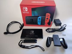 【ジャンク】Nintendo Switch ニンテンドースイッチ HAC-001 箱あり ブルースクリーン 2017モデル