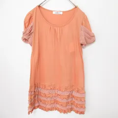 ギャラリービスコンティ GALLERYVISCONTI 袖シフォン チュニック ワンピース フリル ドット s896022ss