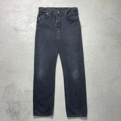 00年代 Levi's リーバイス 501 ブラックデニムパンツ ストレート メンズW34 