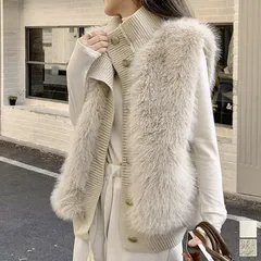 ファーベスト レディース リブニットジレ xzjhpfy#