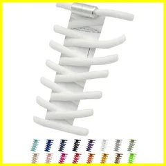 【人気商品】，【特価商品】，【特価】緑 青 赤 白 黒 留め具 紫 金具 革靴 くつ スニーカー 黄色 子供 シューレース ほどけない 靴ひもゴム 水色 伸びる 結ばない靴紐 ダクション [Daction]