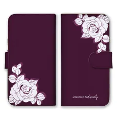 iPhone14 ケース 手帳型 アイフォン14 スマホケース 携帯ケース お花 花柄 薔薇 バラ フラワー エレガント ゴシック おしゃれ 大人可愛い ボルドー パープル カラー03