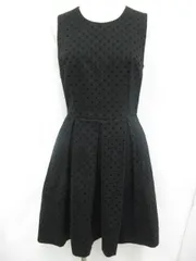 【送料無料】GAP ギャップ 大人可愛い 水玉 ドット ワンピース ウエスト切り替え ノースリーブ 黒 サイズ 2 春秋様 ■管理番号L19495SSA19-180730-50（2）7/04