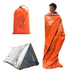 【人気商品】ビバーク グッズ 保湿 保温 サバイバル シュラフ マット 耐久 耐水 防水 カバー バッグ スリーピング 登山 遭難 アウトドア レインコート 合羽 ビヴィ セット 3点 寝袋 タープ ポンチョ テント シート ヒート エマージェンシー 対策 避