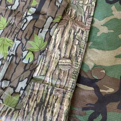 【1】3種セット USA製 US.ARMY ミリタリー カモフラ 迷彩 缶バッジ 44mm バッチ バッヂ