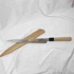 値下げ】【入手困難】重房作 美しい刃文の柳刃包丁 骨董品 値下げ】【