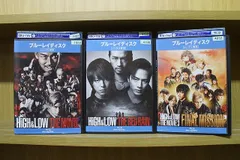 ブルーレイ HiGH&LOW THE MOVIE + THE RED RAIN + 3 FINAL MISSION 計3本set  ※ケース無し発送 レンタル落ち ZX573