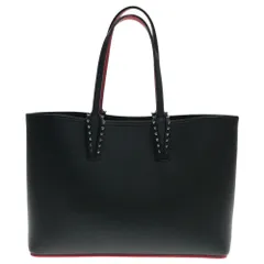 CHRISTIAN LOUBOUTIN (クリスチャンルブタン) Cabata Small カバタ スモール スタッズ ポーチ付き トートバッグ ブラック/レッドのサムネイル