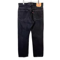 メキシコ製Levi'sリーバイス505ブラックデニムパンツウォッシュドデニム黒グランパコアY2Kアメカジregularfitレギュラーフィットvintageヴィンテージ50617