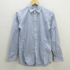 U■ユニクロ/UNIQLO +J スリムフィットチェックシャツ【S】青系/men's/88【中古】■