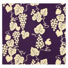 風呂敷 日本製 50cm幅 中巾 リバーシブル 葡萄 ぶどう ブドウ 葡萄色 紫 黄緑 緑 黄色 和 京の両面おもてなし 綿100％ お洒落 No.26-0047