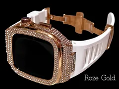 Apple Watchカバーケースアップルウォッチラバーバンドベルト キラキラ　メガ　保護　25