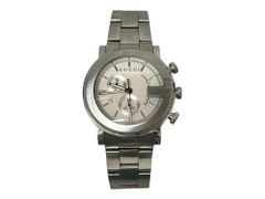 GUCCI (グッチ) G-CHRONO Gクロノ アナログ腕時計 クオーツ YA101339 44mm シルバー メンズ/027
