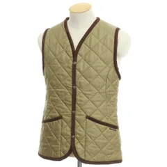 【中古】ラベンハム LAVENHAM ポリエステル 中綿 キルティング ベスト オリーブxブラウン【サイズ36】【メンズ】のサムネイル