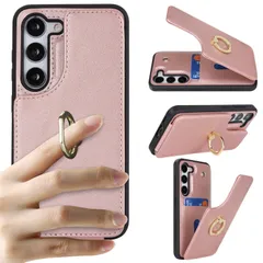 Cavor Galaxy S23 5G SC-51D SCG19ケース 背面ポケット付きGalaxy S23 5G 手帳型ケースSC-51D ケースカードポケット【上下開】折りたたみ SCG19 携帯ケース 【RFID機能】Qi急速充電対応 Gal