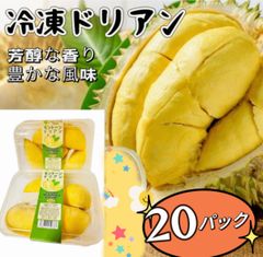 3セット限定販売❣️クール便発送❣️20パック❣️冷凍モントン種ドリアン・Sầu Riêng Đông Lạnh・Frozen Dorian  榴莲  大人気　クリーミーな食感　100円引きクーポン配布中　北海道沖縄の方は追加料金が必要です。