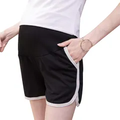 【迅速発送】短パン マタニティ 妊娠専用パンツ 調節ベルト付き 妊婦帯 パンツタイプ レディース ショート丈 伸縮性 吸汗速乾 産前 腹帯 しっかり カジュアル 肌触りが良い 夏場に走る用 大きいサイズ