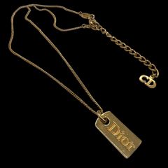 3174-2 人気✨ Dior ネックレス CD ロゴ 希少 刻印 cm - メルカリ