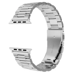 [Oitom] apple watch バンド 42mm/38mm/40mm/44mm ステンレス 22mm ブラック 交換ベルト 腕時計バンド アップルウォッチ apple watch series 4/3/2/1に対応 シルバー ビジネス風 軽