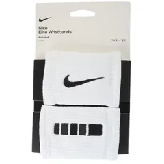 SALE【新品】ナイキ NIKE リストバンド メンズ レディース エリート ダブルワイドリストバンド BS1006-101 ホワイト/ブラック DRI-FIT ドライフィット 部活 バスケ テニス トレーニング スポーツ