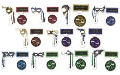 【中古】アクリルスタンド・アクリルパネル 全11種セット 「ディズニー ツイステッドワンダーランド グロリアス・マスカレード ～紅蓮の花と救いの鐘～ 仮面ステッキ風アクリルスタンドコレクション(マスカレードドレスver.)」