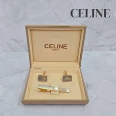CELINE セリーヌ カフス タイピン セット ケース付き SILVER925 シルバー メンズ アクセサリー ビジネス ブランド 小物 馬車 トリオンフ